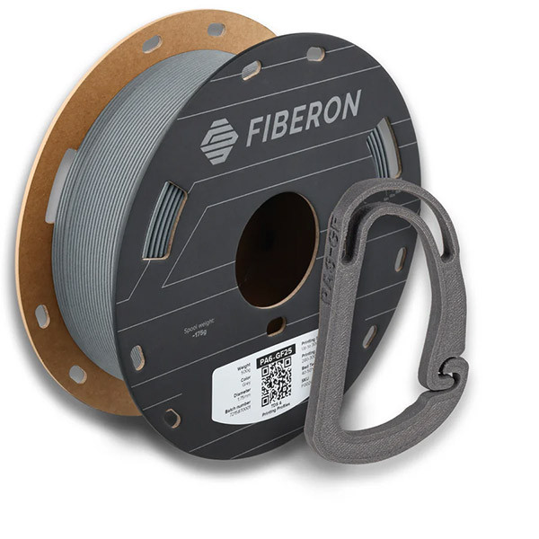 Polymaker Fiberon PA6-GF25 Filament 1,75 mm Grey 0,5 kg FG02001 DFP14551 - 1