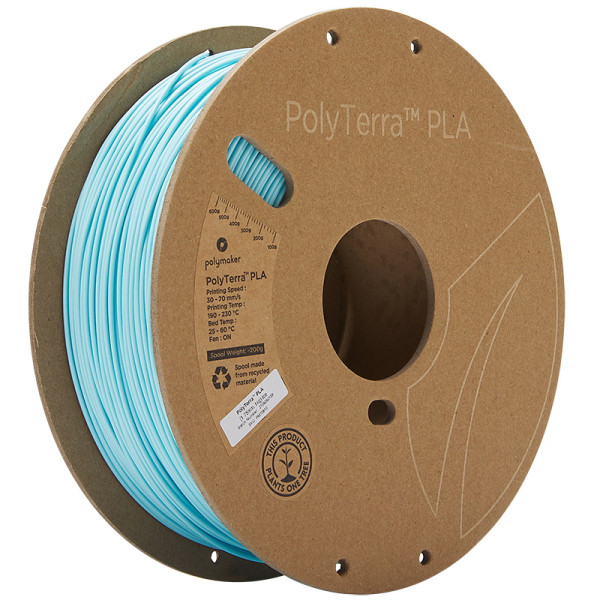 Polymaker PolyTerra PLA filament 1,75 mm Ice 1 kg PM70910 DFP14236 - 1