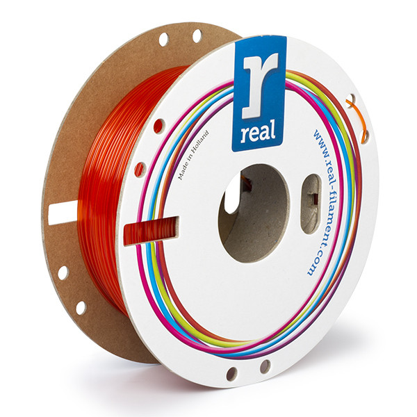 REAL filament transparant oranje 1,75 mm PETG 0,5 kg  DFP02368 - 2