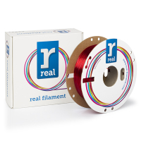 REAL filament transparant rood 1,75 mm PETG 0,5 kg  DFP02231