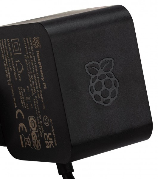 RaspberryPi Raspberry Pi 5 USB-C voeding zwart (27W) 4263045 SC1157 DAR01234 - 2