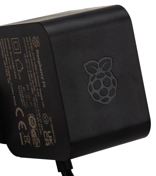 RaspberryPi Raspberry Pi 5 USB-C voeding zwart (27W)  DAR01234 - 2