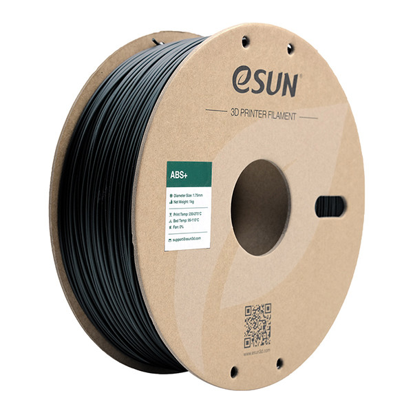 eSun ABS+ filament 1,75 mm Black 1 kg ABS175B1 DFE20031 - 1