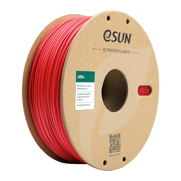 eSun ABS+ filament 1,75 mm Red 1 kg ABS175R1 DFE20027 - 1