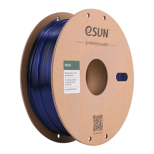 eSun PETG filament 1,75 mm Blue 1 kg PETG175U1 DFE20046 - 1