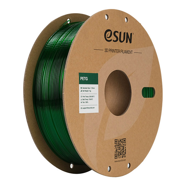 eSun PETG filament 1,75 mm Green 1 kg  DFE20047 - 1