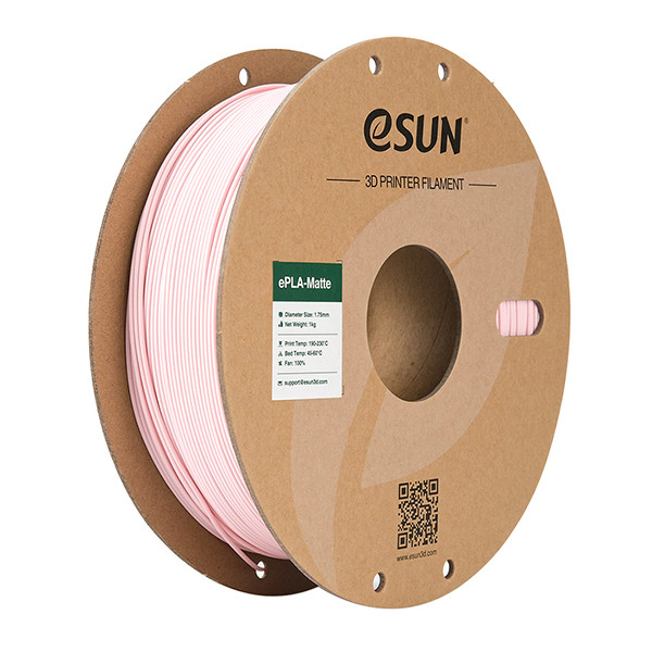 eSun ePLA-Matte filament 1,75 mm Peach Pink 1 kg (paper spool)  DFE20255 - 1