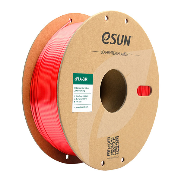 eSun eSilk-PLA filament 1,75 mm Red 1 kg eSilk-PLA175R1 DFE20202 - 1